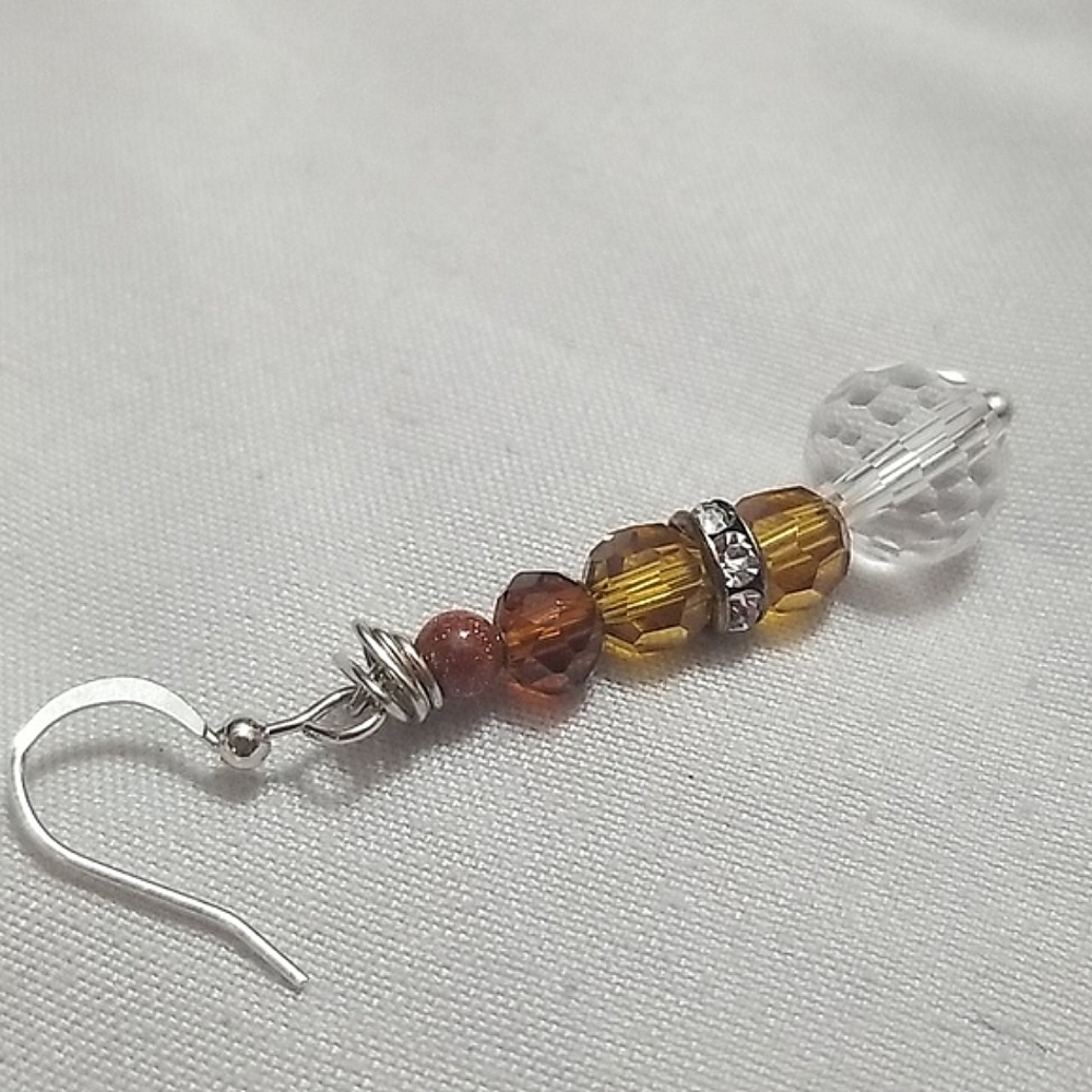 Sandstone Swarovski Faceted assymetrical 😘